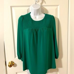 Emerald green blouse